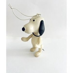 Vintage SNOOPY Ornament 1970s Peanuts Plastic Christmas Tree Blow Mold